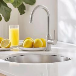 Quadri Stamford konyhai csaptelep króm forgatható kerek kifolyóval 1208956110