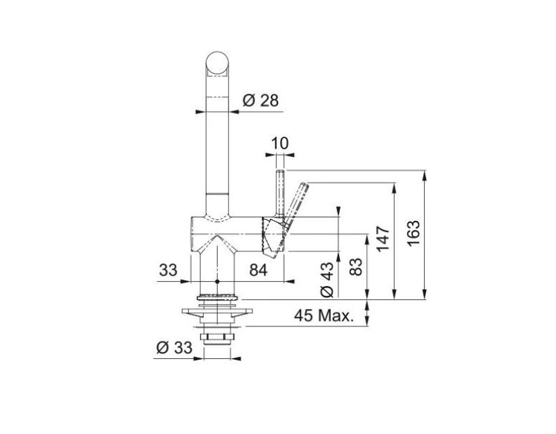 Franke Active L Keukenmengkraan chroom met draaibare uitloop 115.0653.298