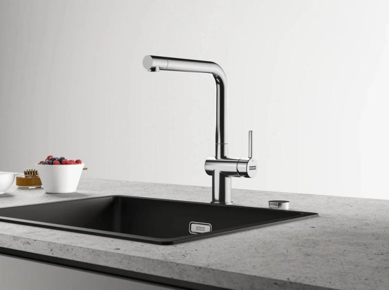 Franke Active L Keukenmengkraan chroom met uittrekbare handdouche 115.0653.379