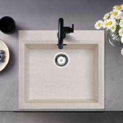 Zand crème opbouw spoelbak 58x53cm met kraangatbank met rvs plug 1208956773

Hongaars:
Homok színű épített mosogató 58x53 cm méretben, csaptelep hellyel és rozsdamentes acél dugóval 120895677
