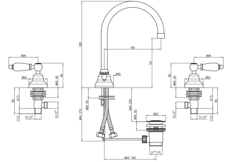 PB klassieke kraan 3-gats wastafelkraan Witte hendels met ronde uitloop brons 1208956913

PB klasszikus csaptelep 3 lyukas mosdócsaptelep Fehér fogantyúk kerek kifolyóval bronz 1208956913