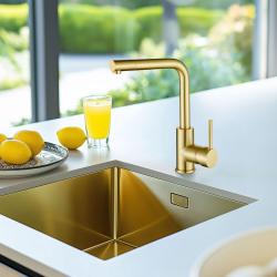 Ausmann Turt arany mosogató PVD NANO Gold 40x40 alsó beépítésű, síkbeépítésű és felépítésű 1208956938