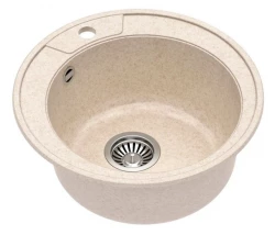 Quadri gránit homok beige kerek mosogató 485 mm 1208957200