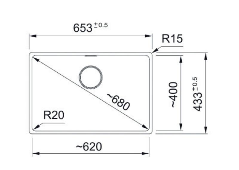 Franke Maris MRG 110-62 Fragranite osztriga mosogató alulról szerelhető