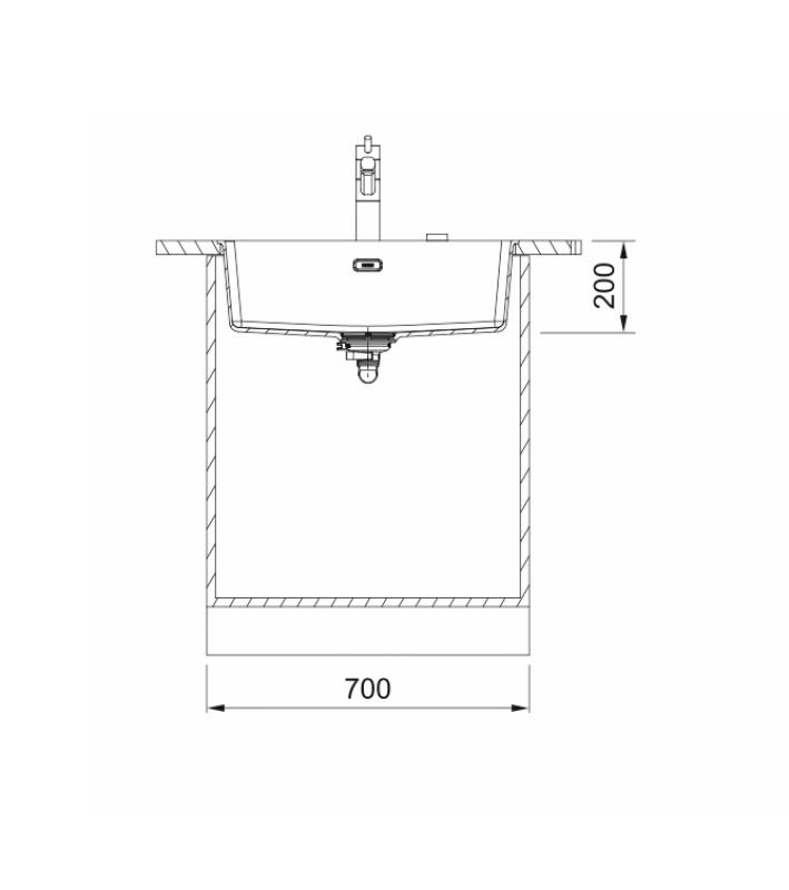 Franke Maris MRG 210-62 Fragranite osztriga mosogató síkfelszerelés