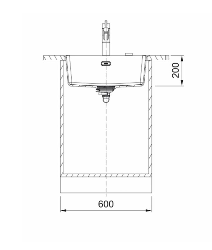 Franke Maris MRG 110-52 Fragranite Matt fekete alulról szerelhető mosogató
