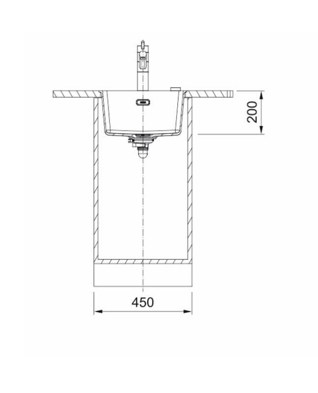 Franke Maris MRG 210-37 Fragranite kőszürke mosogató lapra szerelhető