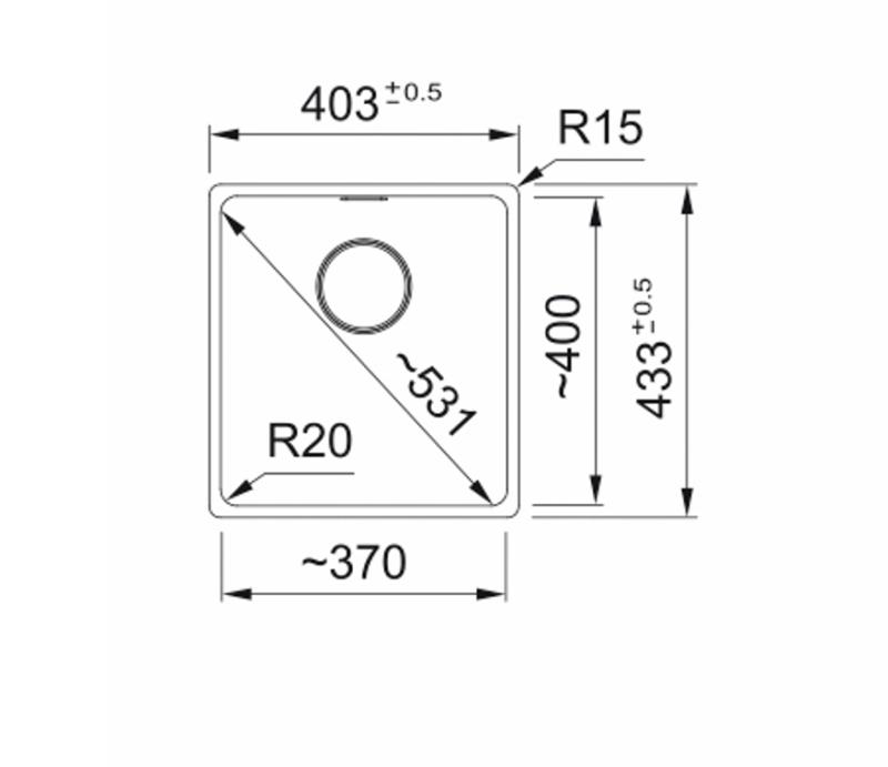 Franke Maris MRG 110-37 Fragranite osztriga mosogató alulról szerelhető