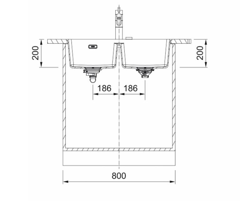 Franke Maris MRG 220-35-35 Fragranite Oyster dupla mosogató lapra szerelhető