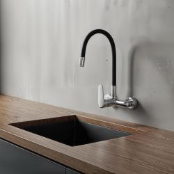 Aquatrimo Chopin fali csaptelep krómozott magas, rugalmas kifolyóval 21CP8462CM