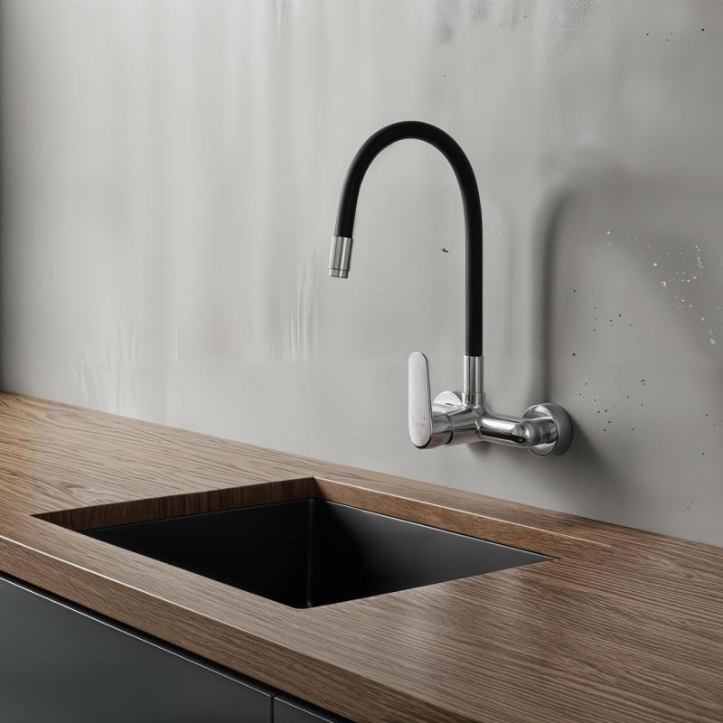 Aquatrimo Chopin fali csaptelep krómozott magas, rugalmas kifolyóval 21CP8462CM