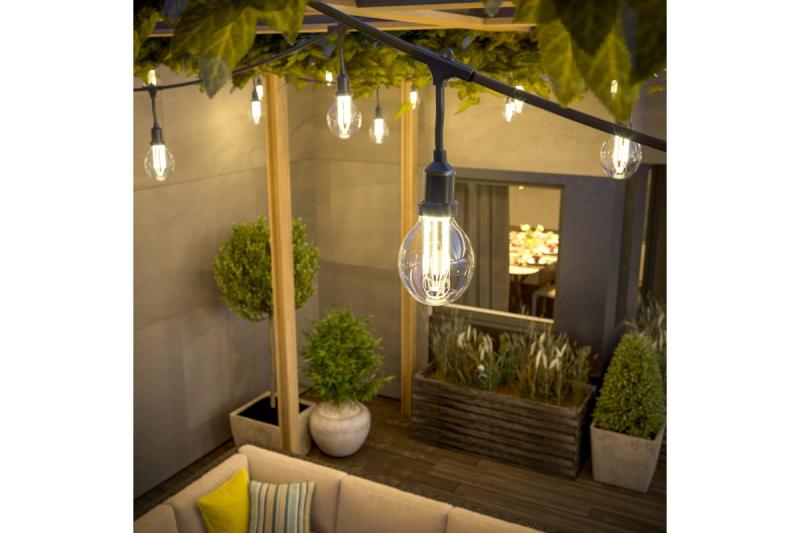 Decorslinger voor in de tuin 10m AC220-240V 50-60Hz 10xE27 2x0 75mm 1208958646