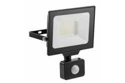 G-TECH LED reflektor mozgásérzékelővel, 30W, 3000lm, AC220-240V, 50/60 Hz, PF>0,9, RA>80, IP65, 120°, 4000K, fekete 1208959176