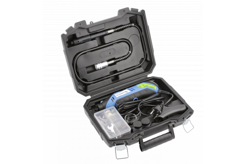 Hoegert Mini csiszológép kofferben, beleértve 184 kiegészítőt 1208960199 HT2E101