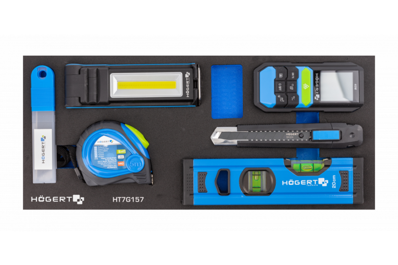 Hoegert 7 fiókos szerszámos szekrény oldalajtóval és 544 darab tartozékkal. 1208962010