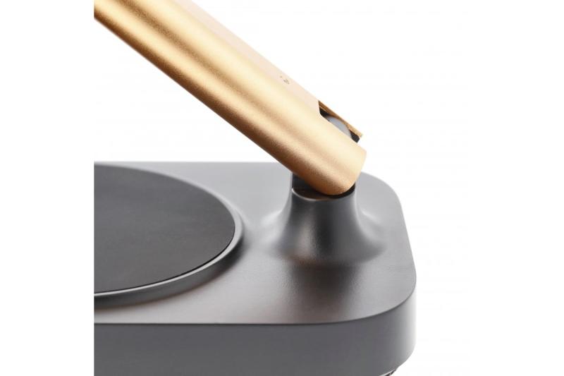 Decor Bureau lamp Bressi 8W 450lm AC220-240V 3-CCT Vezeték nélküli Töltés USB PF>0 5 RA>80 Fekete / Arany 1208962479