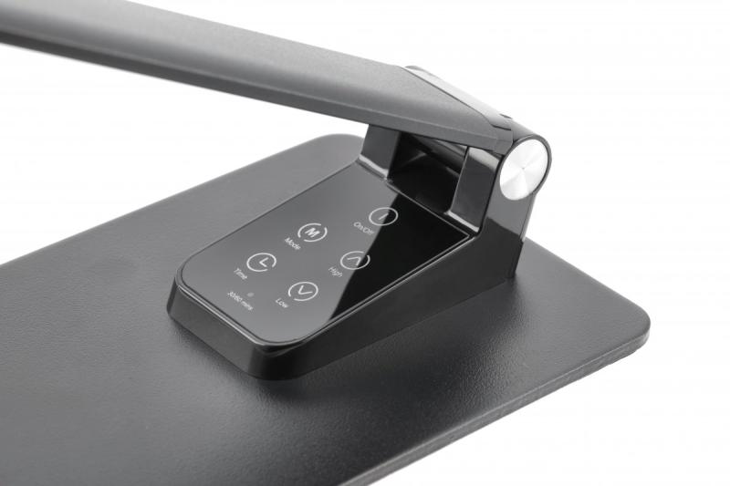 Decor Bureaulamp Loneos 12W 700lm AC220-240V 3-CCT 5-fokozatú tompítás RA>80 USB fekete 1208962502