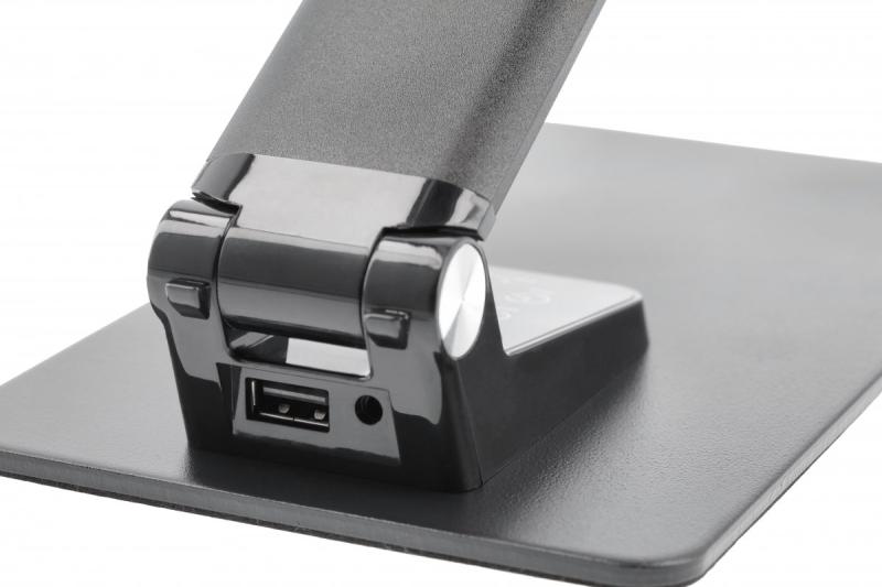 Decor Bureaulamp Loneos 12W 700lm AC220-240V 3-CCT 5-fokozatú tompítás RA>80 USB fekete 1208962502