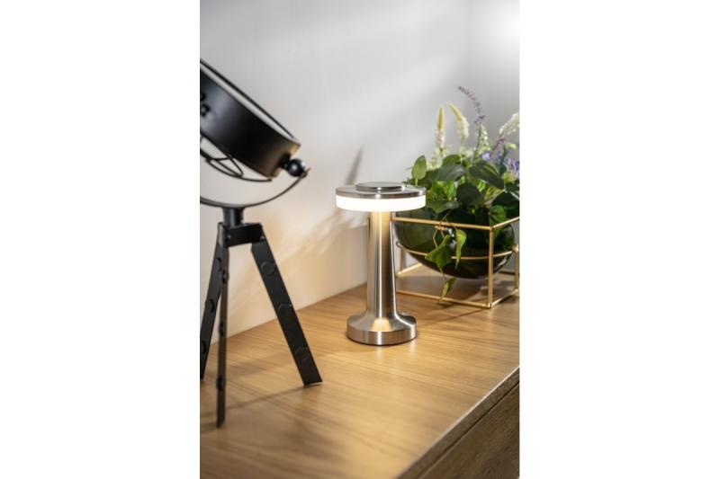 Dekor Monum Asztali Lámpa 3W 200lm DC 5V 1A 3000 K 3 darab Dimmelhető akkumulátor 1800 mAh inox 1208962503