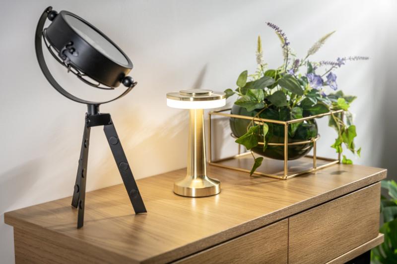 Dekor Monum Asztali Lámpa 3W 200lm DC 5V 1A 3000 K 3 darab Állítható fényerejű akkumulátor 1800 mAh arany. 1208962505