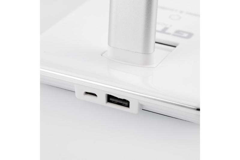 Decor Asztali lámpa Tritton 6W 340lm AC220-240V 4-CCT Vezeték nélküli töltés USB PF>0 5 RA>80 fehér. 1208962517