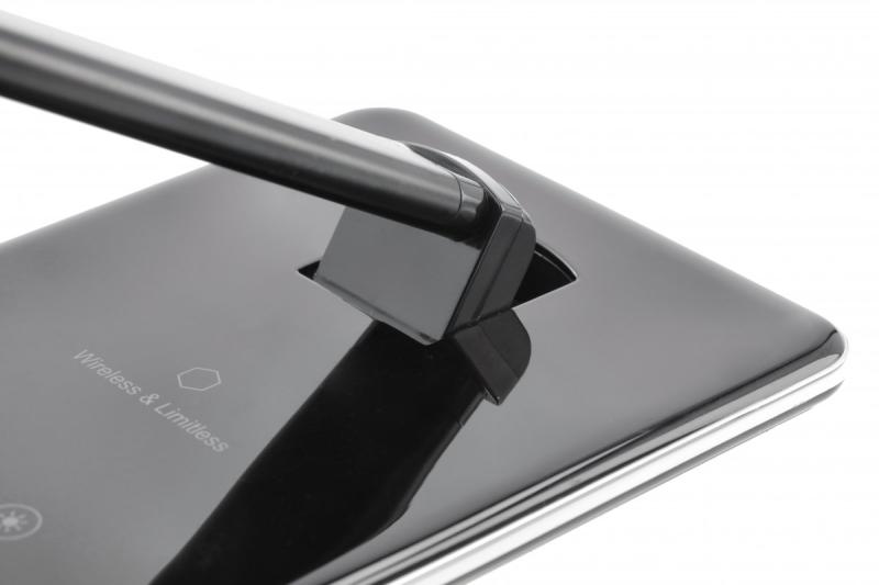 Decor Asztali Lámpa Tritton 6W 340lm AC220-240V 4-CCT Vezeték nélküli Töltés USB PF>0,5 RA>80 fekete 1208962518