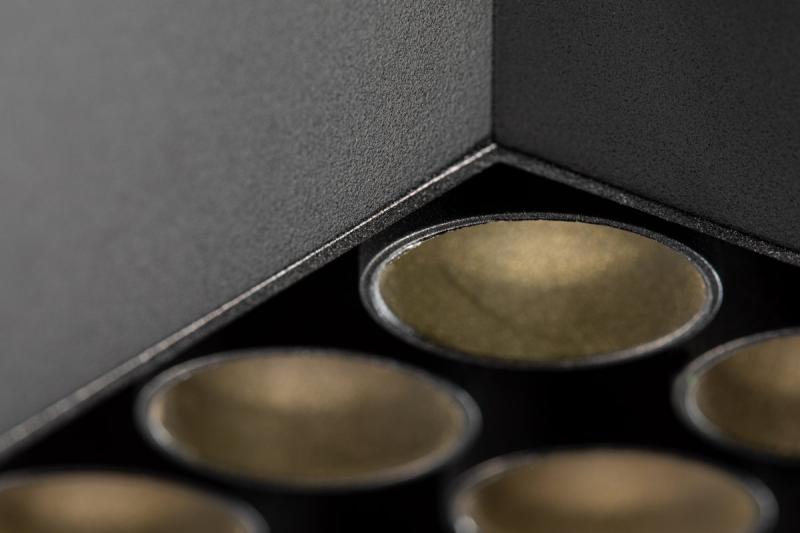 LED-decorarmatuur ARTEMIDA 20W 1920lm AC220-240V 50/60 Hz PF>0,9 Ra≥80 IP20 IK08 4000K 38° négyzet alakú fekete. 1208962642