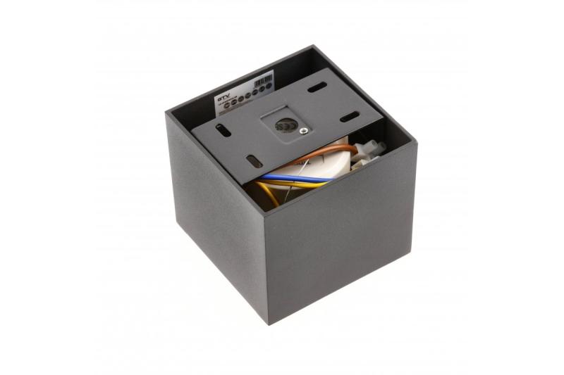 LED-decorarmatuur ARTEMIDA 20W 1920lm AC220-240V 50/60 Hz PF>0,9 Ra≥80 IP20 IK08 4000K 38° négyzet alakú fekete. 1208962642