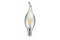 Dekoratív LED fény, FILAMENT, C35L, 27006, E14, 4W, 240lm, AC220-240V/ 50-60Hz, RA>80, 360° 1208962696