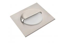 Decor LED lépcsőarmatúra ESCADA KB DC12V négyzet alakú matt üvegbúra 0,8W 70lm 4000K inox kábel 150cm.