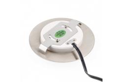 LED dekorációs lépcső világítótest ESCADA OB DC12V kerek matt üveg burával, 0,8W, 70lm, 4000K, rozsdamentes acél kábel, 150 cm