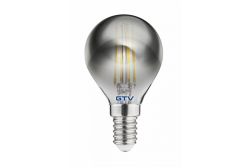 LED FÉNYFORRÁS, SZÜRKE FILAMENT, A-G, G45, 2700K, E14, 4,0W, AC220-240V, 360°, 300lm, 44mA 1208962782