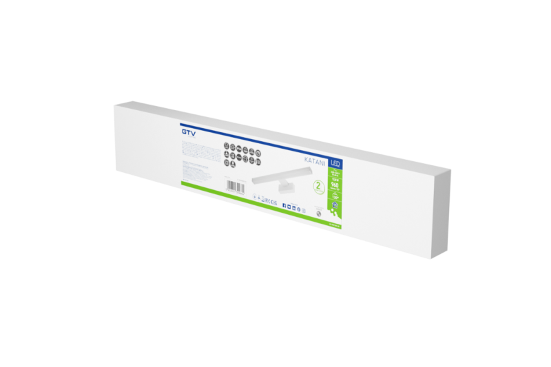 Decor Led-világítótest Catania 600mm 12W AC220-240V 50/60Hz 4000K IP44 RA >80 960lm Fehér 1208962885