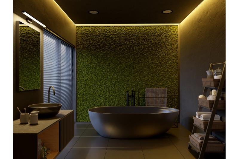 Decor Led szerelvény Catania 600mm 12W AC220-240V 50/60Hz 4000K IP44 RA >80 960lm Fekete 1208962887