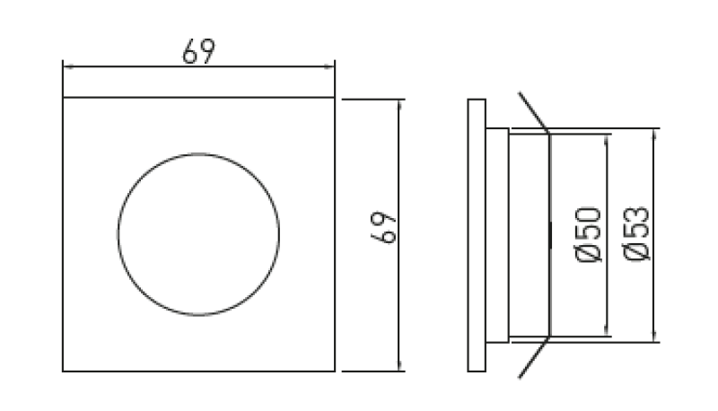 Decor Marbella Konyhai világítási szett 3 négyzet alakú beépíthető spotlámpával, meleg fehér fényű 1208962909