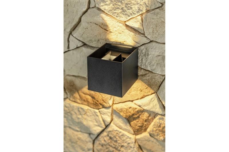 Decor MISSOURI-K LED-lámpa 7W 540lm AC220-240V 50/60 Hz PF>0.5 Ra≥80 IP54 IK08 4000K négyzet alakú fekete. 1208962994