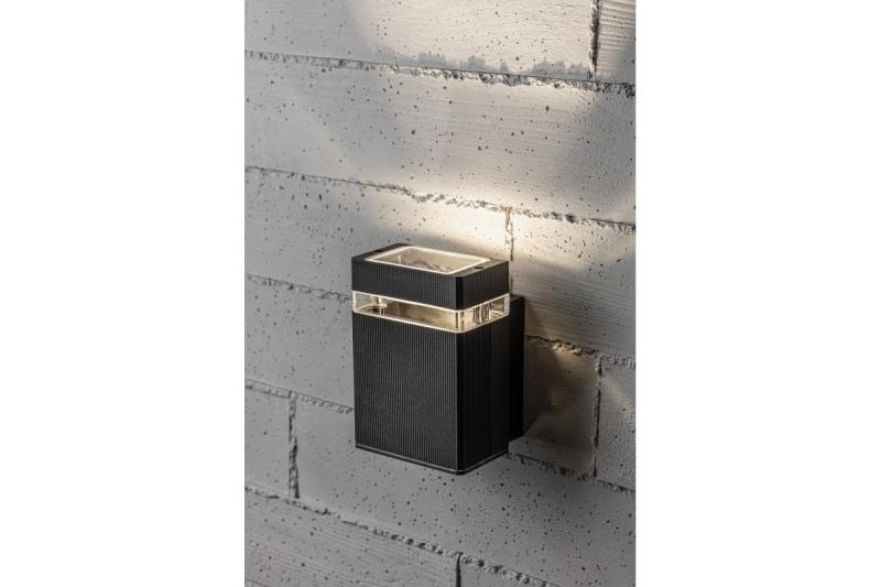 Decor Wandlamp één richting NESSA GU10 MAX. 50W IP54 AC220-240V 50/60Hz fekete. 1208963009