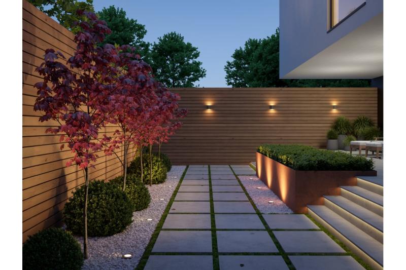 Siergevelarmatuur bidirectioneel TIAGO KW GU10 MAX.2x35W IP54 AC220-240V 50/60Hz inox. 1208963200