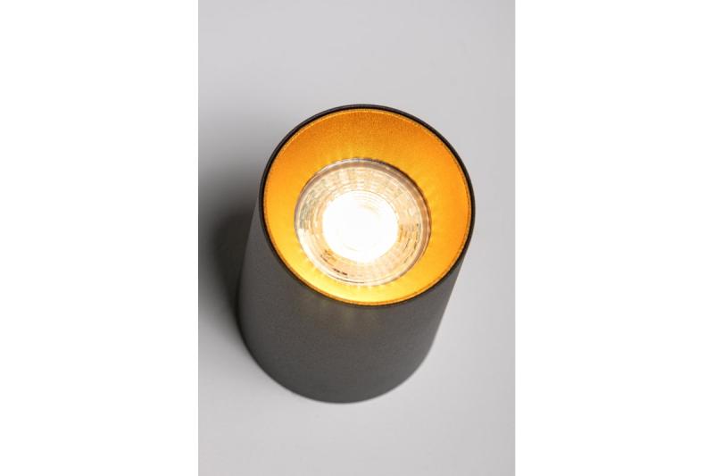 Decor Plafondarmatuur AERO aluminium 70x100mm IP20 max. 20W kerek fekete. 1208963807