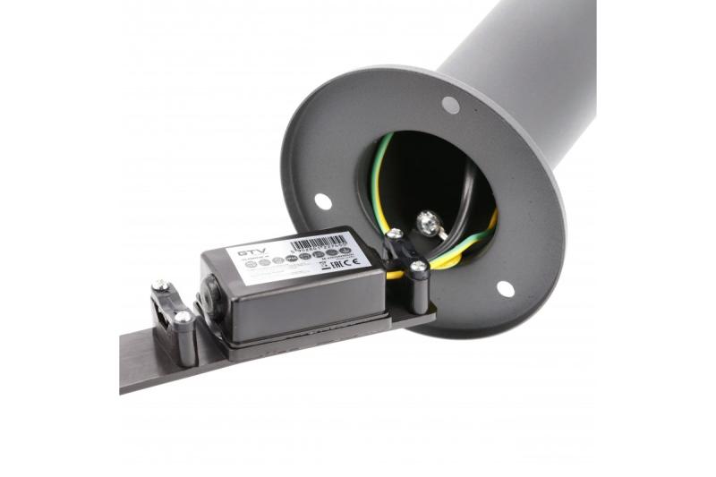 Décor KERTA-P 50 kerti lámpa E27 MAX.12W IP44 AC220-240V 50-60Hz grafitszínű oszlop 1208963907