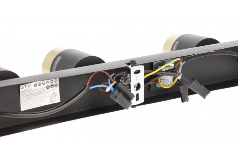 Decor Plafonddísz ORIO alumínium 43,0x5,5x14,0 IP20 3*GU10 max. 50W kerek fekete. 1208963967