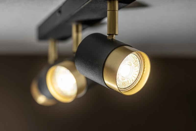 Decor Plafonddísz ORIO alumínium 43,0x5,5x14,0 IP20 3*GU10 max. 50W kerek fekete. 1208963967