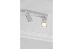 Dekor Plafonlámpa RENO alumínium IP20 max. 20W*2 dupla négyzet fehér. 1208963981