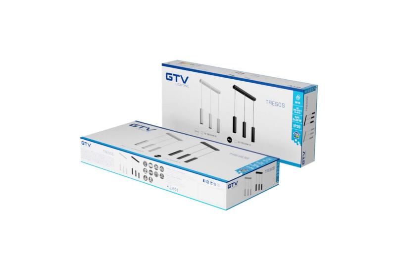 Dekor TRESOS függőlámpa 3xGU10 alumínium IP20 max. 3x20W fehér 1208964029