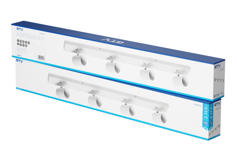 Dekor Plafonlámpa VENETO IP20 max. 20W 4 x GU10 kerek fehér 1208964041