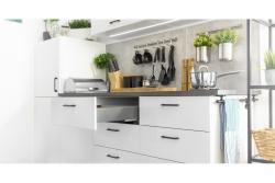 Zamak kilincs MILANO C=128 mm fekete matt 1208966111