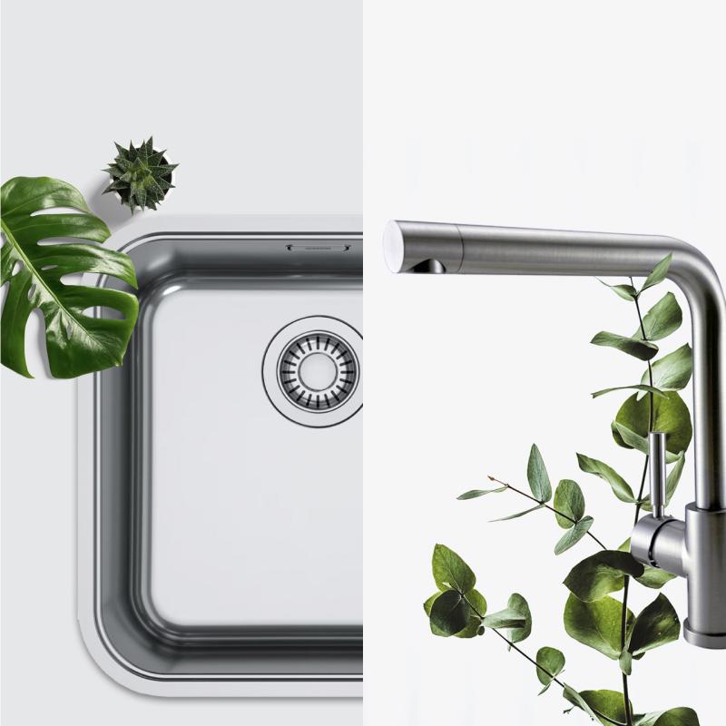 Franke mosogató kombinációs készlet - Pure.sink konyhai csaptelep - konyhai lefolyó