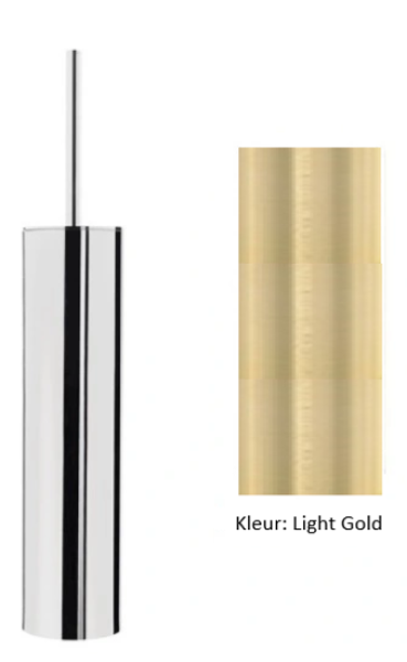 Waterevolution Deep WC-borstelgarnituur staand PVD Light Gold A240WGE