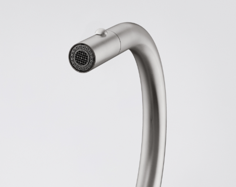 Franke Mythos Masterpiece Konyhai csaptelep J alakú kifolyóval, kihúzható zuhanyfejjel, teljesen rozsdamentes acél 115.0711.554