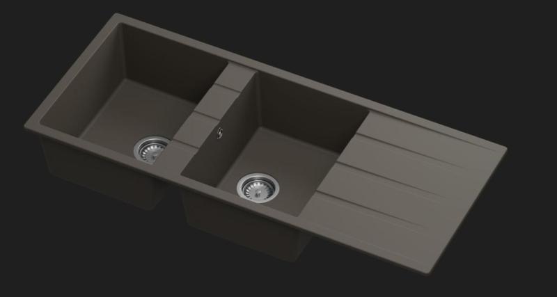 GraniteMy Universele gootstenen Kwarts Graniet kleur Monster Cafe 1208967248